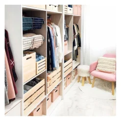 Caisse en pin massif modulable et empilable