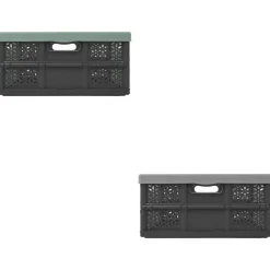Caisse pliable plastique gris