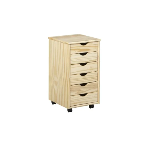 Caisson à roulettes en Bois massif TCHAUM