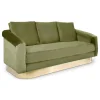 Canapé 3 Places KENPARK Velours Kaki