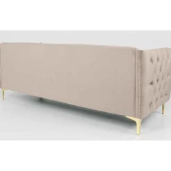 Canapé 3 Places SAJO Velours Taupe