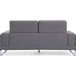 Canapé 3 Places Tissu Gris Clair BATO