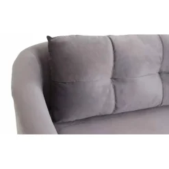 Canapé 3 Places Velours Gris