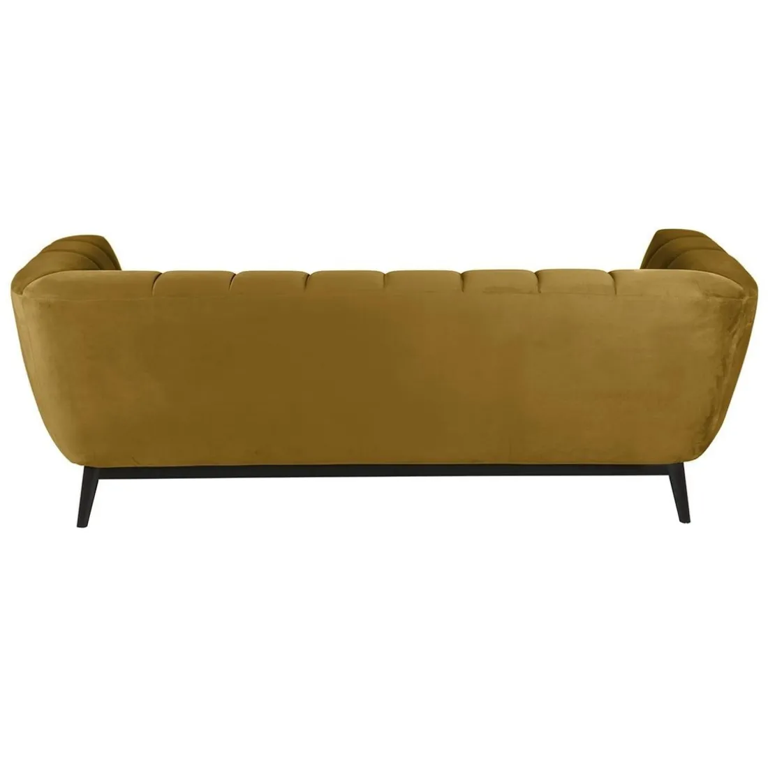 Canapé 3 places velours ocre