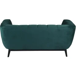 Canapé 2 places velours vert foncé