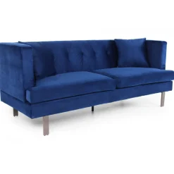 Canapé 3 places Vincennes Velours Bleu