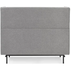 Canapé acoustique 2 places 'VISAVI' avec haut dossier en tissu gris clair
