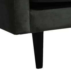 Canapé Candice 3 Places En Velours Gris