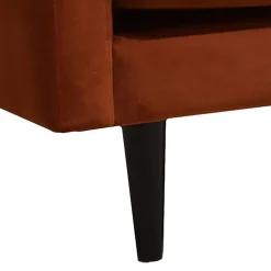 Canapé Candice 3 Places En Velours Ambre