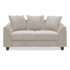 Canapé contemporain 2 places Mozart Velours côtelé Beige