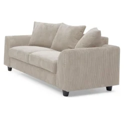 Canapé contemporain 2 places Mozart Velours côtelé Beige