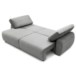 Canapé convertible 3 places Traviata Velours Gris