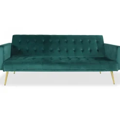 Canapé Convertible Clic-Clac JUICY Velours Vert