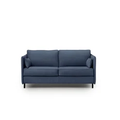 Canapé convertible express Bleu 3 places ELISA