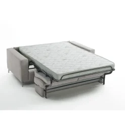 Canapé convertible express Gris Clair 3 places CARLA