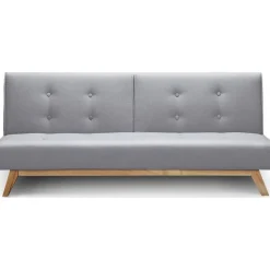 Canapé Convertible Tissu Gris AZING