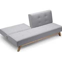 Canapé Convertible Tissu Gris AZING