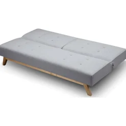 Canapé Convertible Tissu Gris AZING