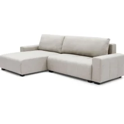 Canapé d'angle convertible élégant Malone Tissu Beige