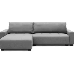 Canapé d'angle convertible élégant Malone Tissu Gris