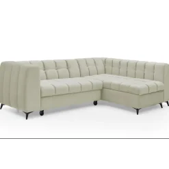 Canapé d'angle convertible Chessy Velours Beige