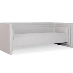 Canapé moderne 3 places style cubique Fredonia Tissu Gris