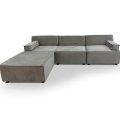 Canapé modulable Benoit Velours Taupe grisé