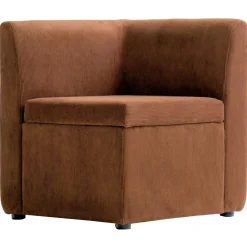 Canapé modulable VARDE design scandinave velours côtelé avec mousse de densité supérie