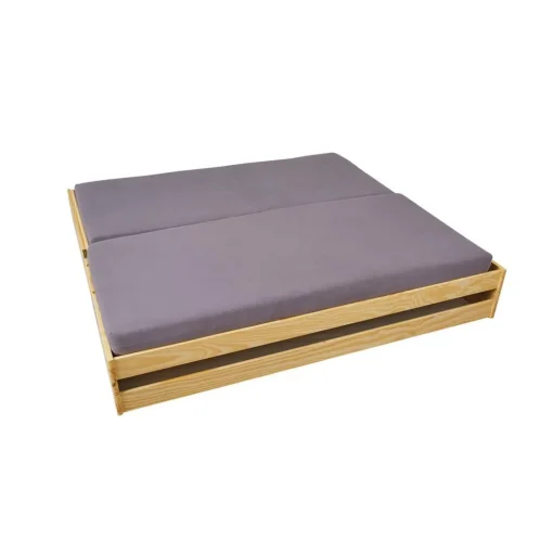Canapé multifonction 90x200 bois naturel LORA