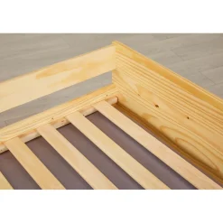 Canapé multifonction 90x200 bois naturel LORA