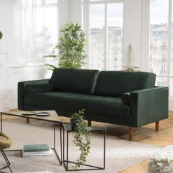 Canapé NOE 3 Places MADRID Vert Bouteille