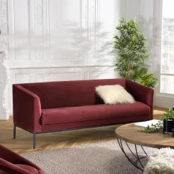 Canapé NOE 3 Places NEW YORK Bordeaux