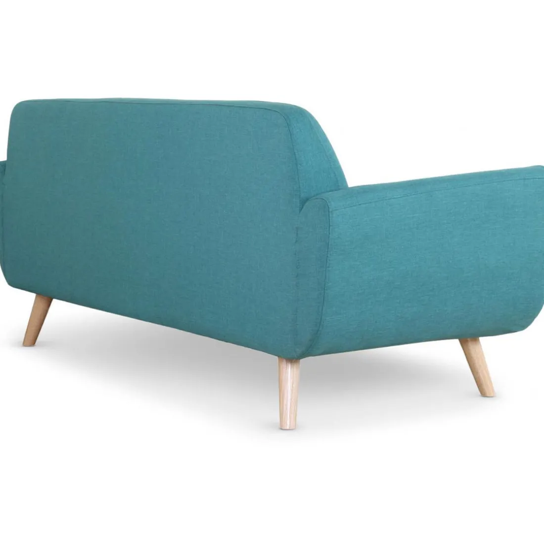 Canapé Scandinave 3 Places Tissu Bleu Vert TELIA