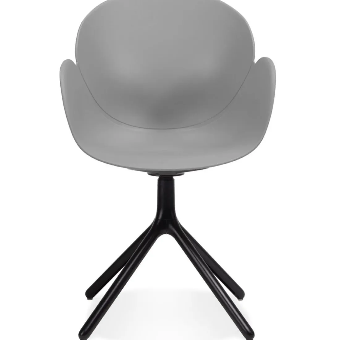 Chaise avec accoudoirs 'APODIS' grise en matière plastique