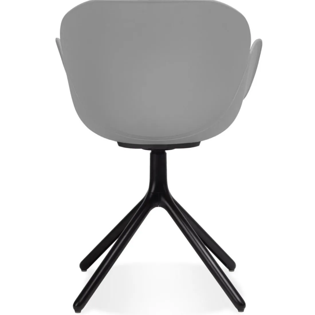 Chaise avec accoudoirs 'APODIS' grise en matière plastique