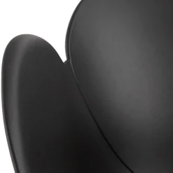 Chaise avec accoudoirs 'APODIS' noire en matière plastique