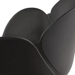 Chaise avec accoudoirs 'APODIS' noire en matière plastique