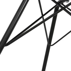 Chaise avec accoudoirs 'SALY' noire style industriel