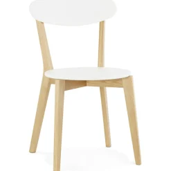 Chaise àcandinave blanche 45x52x80 cm LORIE