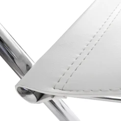 Chaise d'accueil visiteur 'KA' blanche pour bureau ou salle de réunion