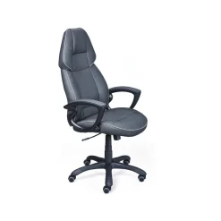 Chaise de Bureau à Hauteur Réglable Noir et Gris