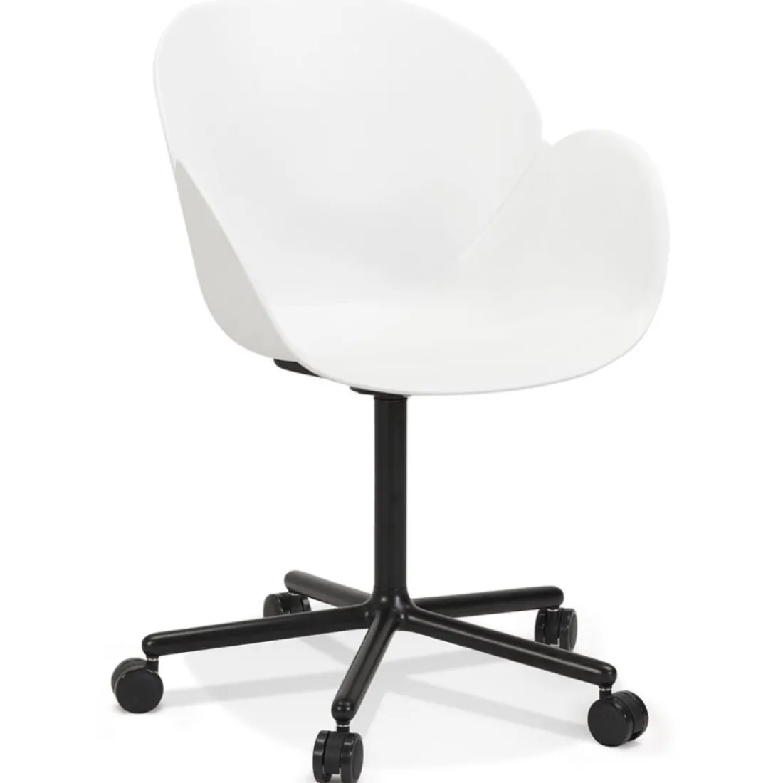 Chaise de bureau avec accoudoirs 'ORION' blanche
