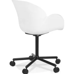 Chaise de bureau avec accoudoirs 'ORION' blanche