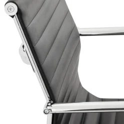 Chaise de bureau design 'GIGA' en matière synthétique noire