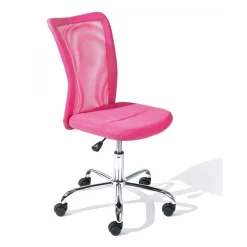Chaise de bureau enfant à roulettes Rose DUTEL