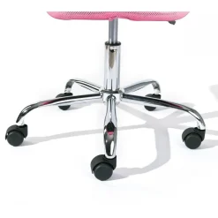 Chaise de bureau enfant à roulettes Rose DUTEL