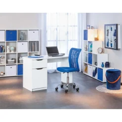 Chaise de bureau enfant à roulettes Bleu DUTEL