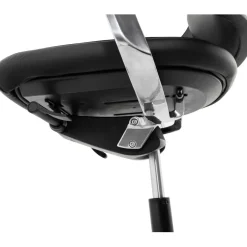 Chaise de bureau ergonomique cuir noir IVY