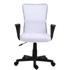 Chaise de bureau ergonomique réglable Blanc