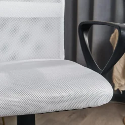 Chaise de bureau ergonomique réglable Blanc